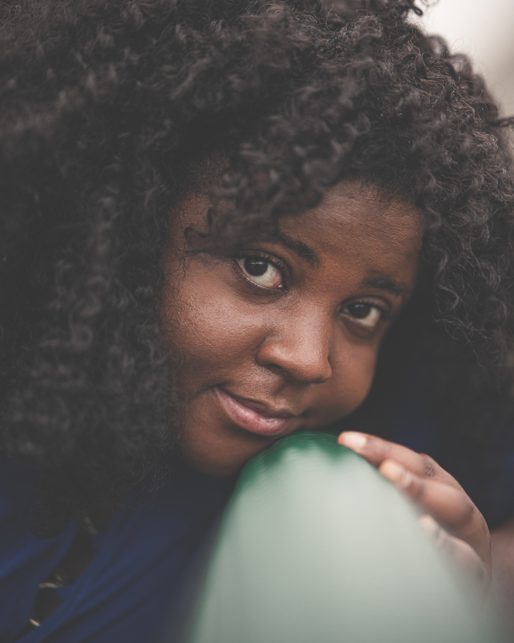 Black Girl with Curly Hair